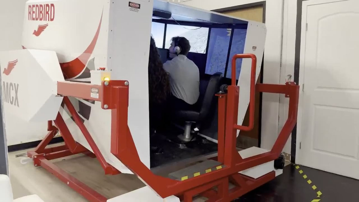 Redbird full-motion simulator time included in the Sport Pilot course